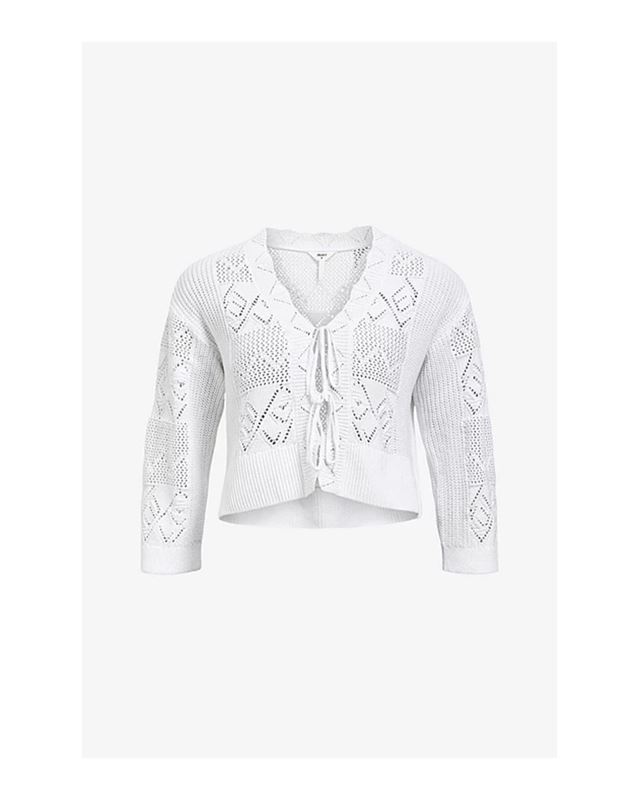 Toppar - Objfosia knit cardigan – Cloud dancer